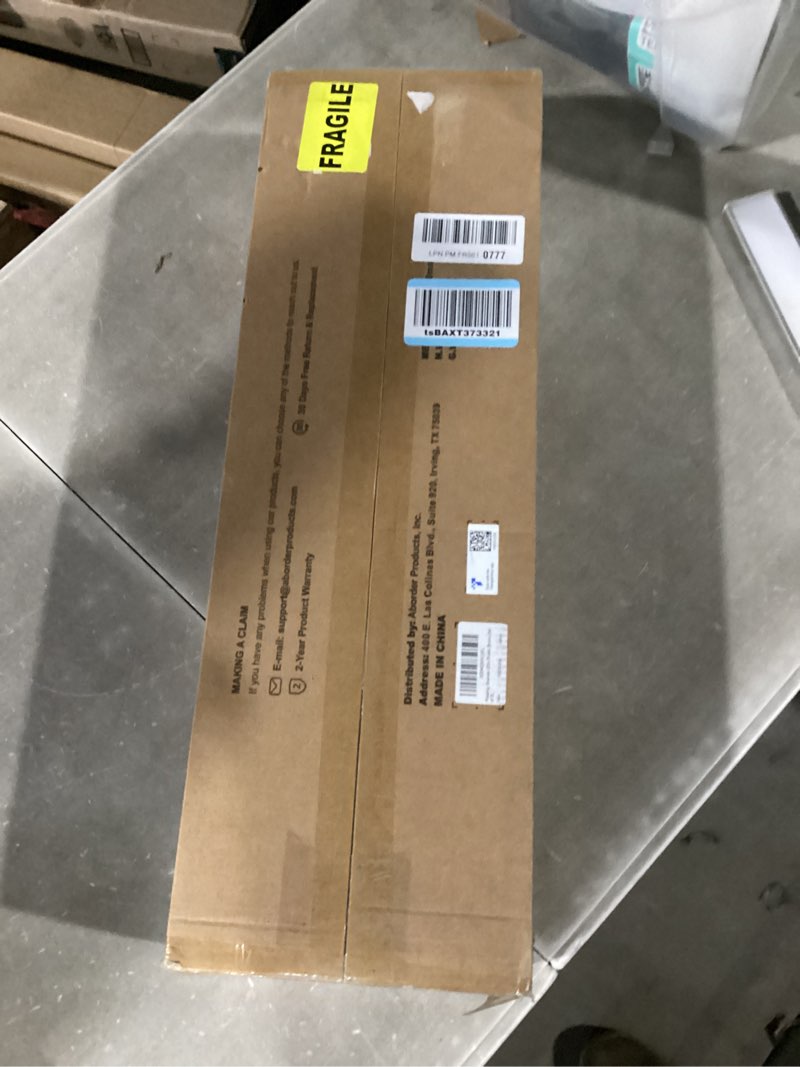 Condition photo showing New/Like New for bayka floating shelves for wall, 22.5 inch rustic wood wall mounted shelving for bathroom, bedroom, living room, kitchen & book, hanging display decor shelf with 22 lbs (rustic brown,set of 3) b. rustic brown - americana farmhouse style 3 22.5inches