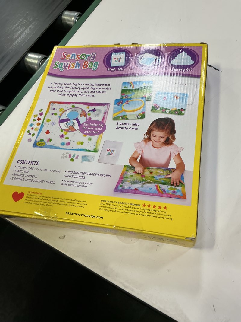 Condition photo showing Good Condition for creativity for kids sensory squish bag butterfly garden: diy art kit for kids, sensory bin activity, ages 3+