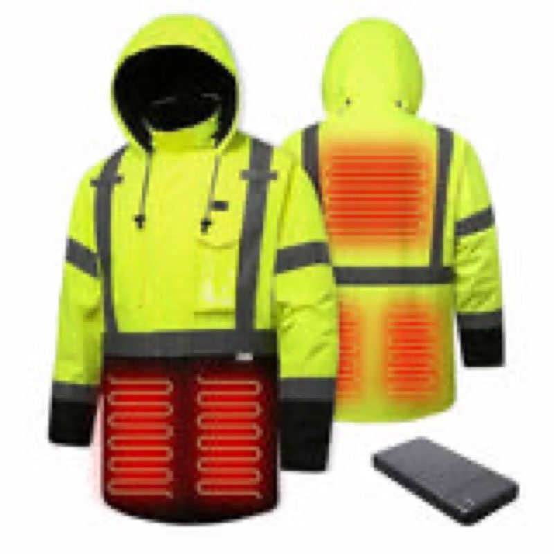 HiVisPro ANSI Class 3 Heated Waterproof Reflective Bomber Jacket With 9 Pockets - J208 Series