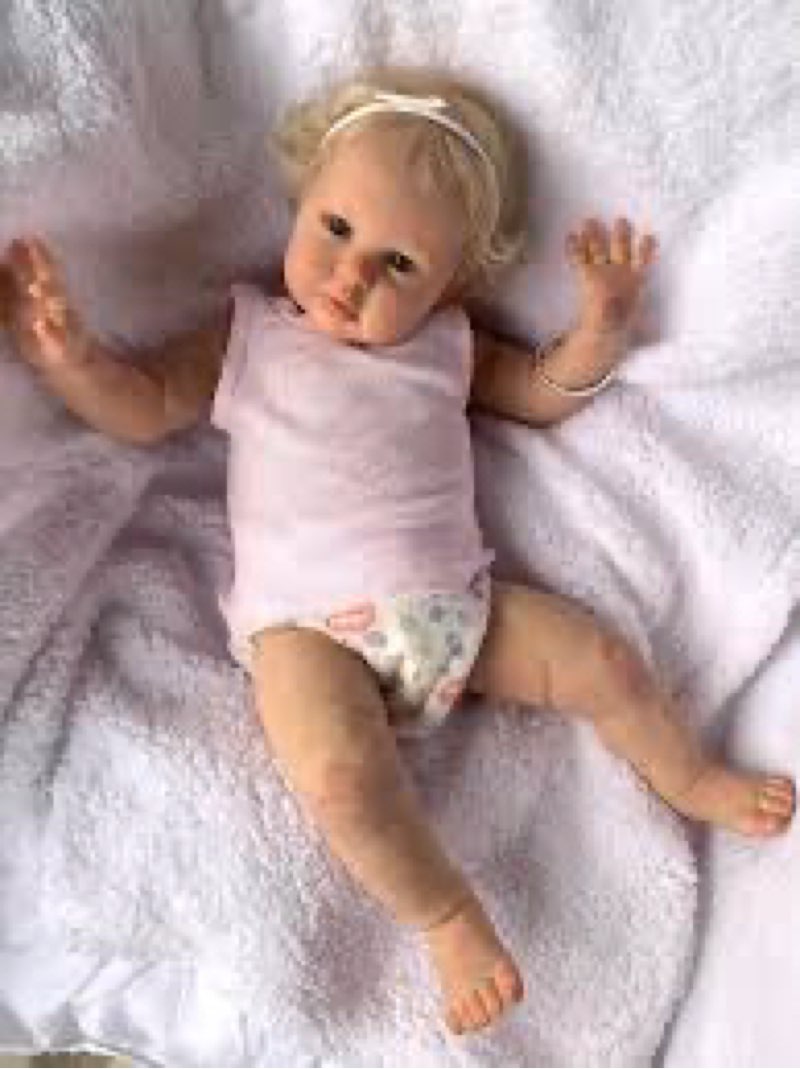 RXDOLL Realistic Baby Doll Girl 24 Inch 60cm Real Looking Soft Silicone Reborn Baby Doll Toddler Toy