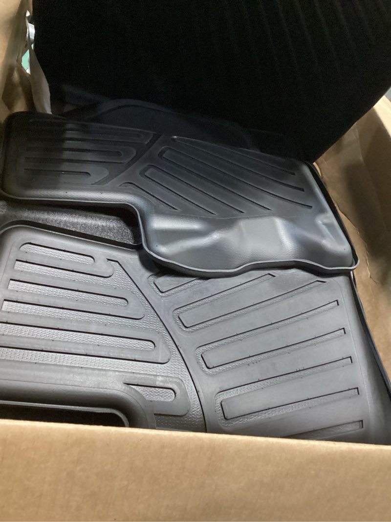 Condition photo showing Good Condition for Floor Mats & Large Trunk Mat for 2015-2017 2018 2019 Ford Explorer?TPE All Weather Protection Car Floor Liners with Foldable Big Cargo Liners Accessories 2015-19| For Ford Explorer|Full Set