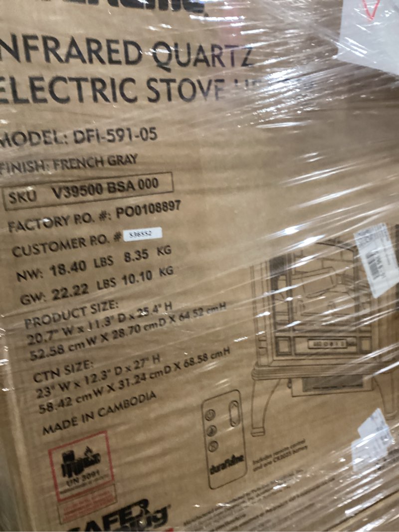 Duraflame infrared quartz electric stove heater