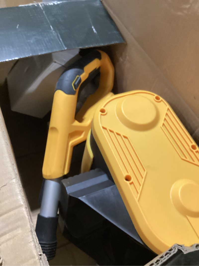 Condition photo showing As Is for Cordless Electric Snow Shovel, Brushless 12-Inch Width 6-Inch Depth Snow Blower, Lightweight Snow Thrower Machine, Efficient Snow Removal with Battery and Charger, 2 Batteries