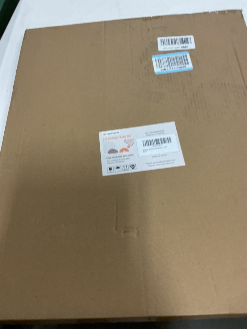 Condition photo showing New/Like New for upsimples 18x22 Picture Frame, Display Pictures 14x18 with Mat or 18 x 22 Without, Wall Hanging Poster Frames, Black, 1 Pack Black 18x22