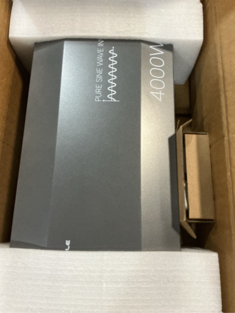 Condition photo showing Good Condition for 4000w pure sine wave inverter 48v dc to 110v/120v ac converter, 8000w peak, high-efficiency off-grid power inverter for solar system, 4 ac outlets, usb & type-c, lcd remote control 48v-4000w