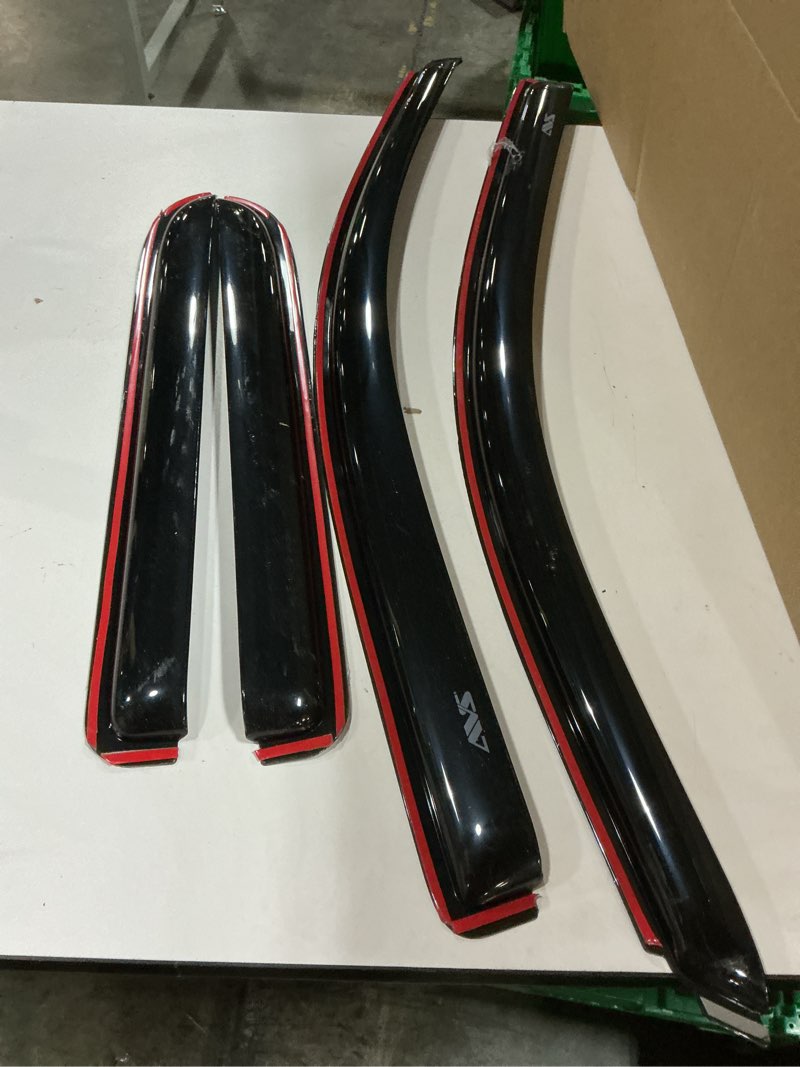 automotive window visors, also known as rain guards or side window deflectors (similar to stock photo)