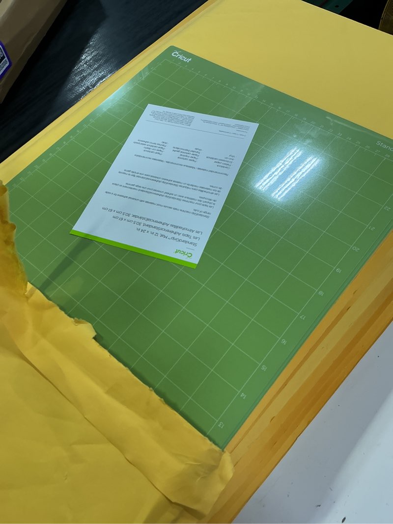Condition photo showing New/Like New for cricut standardgrip machine mats 12in x 24in, reusable cutting mats for crafts with protective film, use with cardstock, vinyl and more, compatible with cricut explore & maker, (green, 3 count) 12x24 3 count