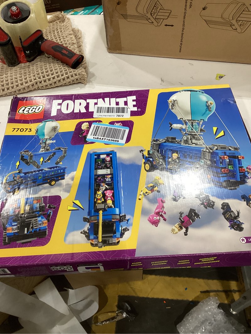 Condition photo showing Good Condition for LEGO Fortnite Battle Bus Building Toy - Collectible Fortnite Toy for Kids, Boys & Girls, Ages 10+ - Pretend Play Set with 9 Minifigures from Video Game - Gift for Birthdays - 77073
