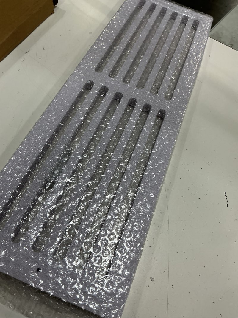 Condition photo showing Good Condition for leinuosen 1 pcs 26 x 8 inch return air vent cover fit for 24 x 6 inch duct opening cold air hvac wall grille pvc for sidewall and ceiling home bathroom kitchen improvement 1 26 x 8 inch