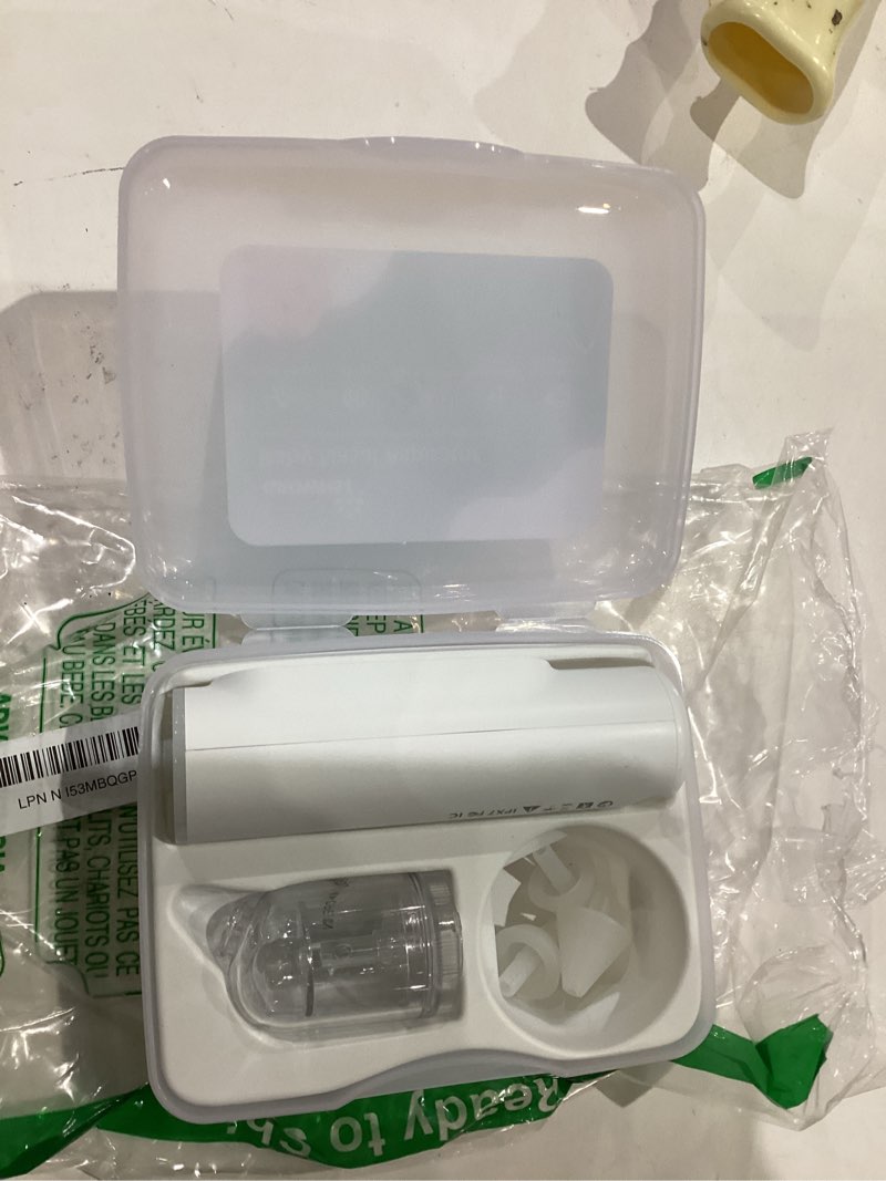 Condition photo showing As Is for grownsy nasal aspirator for baby, upgraded 5 suction levels baby nose sucker, ipx7 waterproof electric nose suction for baby, booger sucker for toddlers with automatic cleaning &music &light functions grey standard