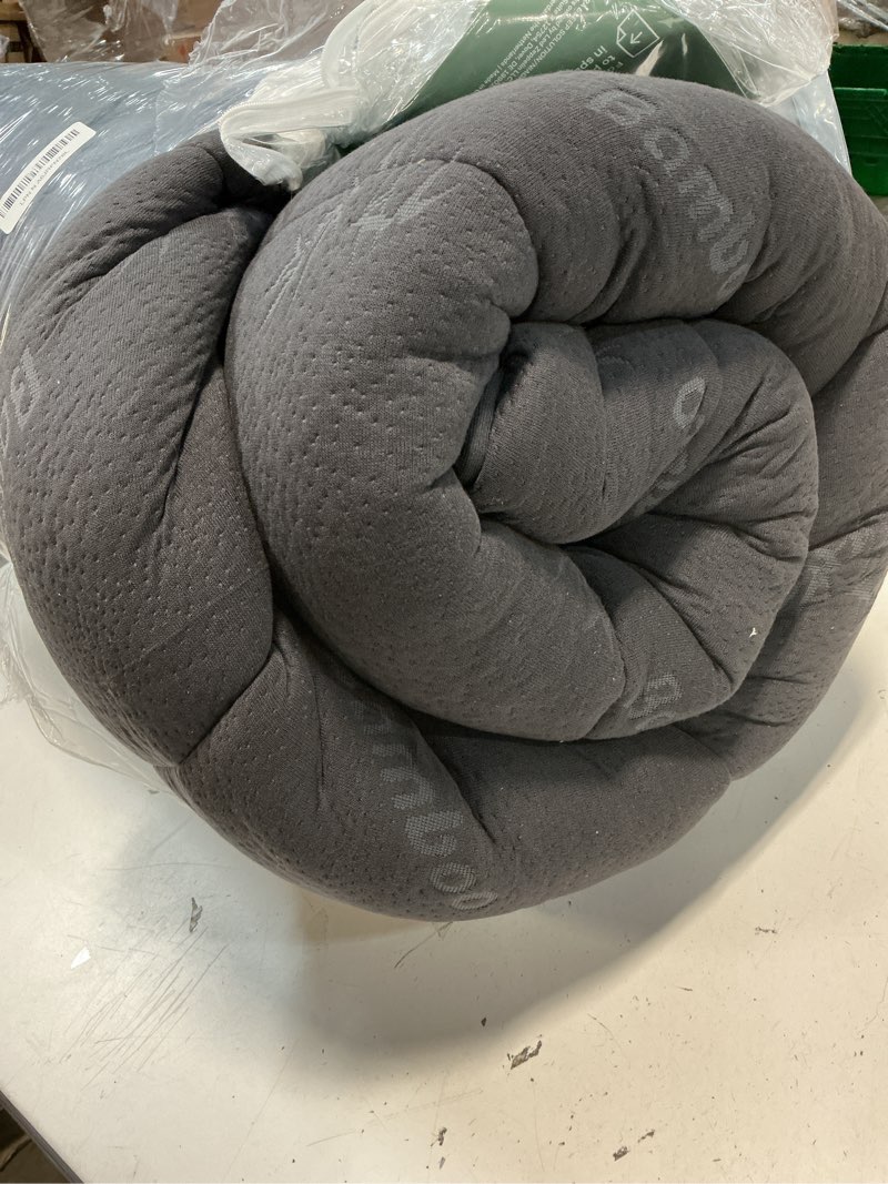 Condition photo showing Good Condition for Ultra Soft King Size Mattress Topper - Viscose Made from Bamboo Pillow Top Mattress Pad for Back Pain Relief - Naturally Cooling for Hot Sleepers, Dark Gray Dark Gray King