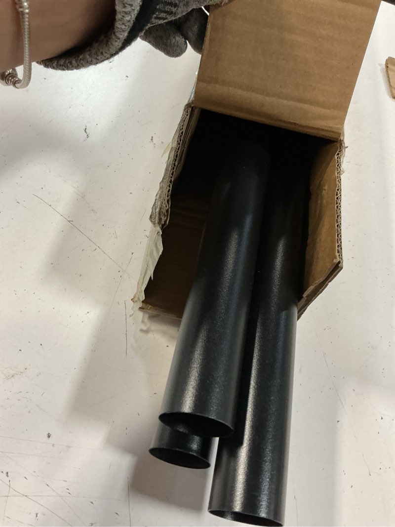 Condition photo showing Good Condition for fadoty tension curtain rods no drilling, extra long tension rod 41-139 inch, heavy duty shower curtain rod for outdoor patio bathroom windows room divider, adjustable, anti-slip, no rust, black black 41-139inch