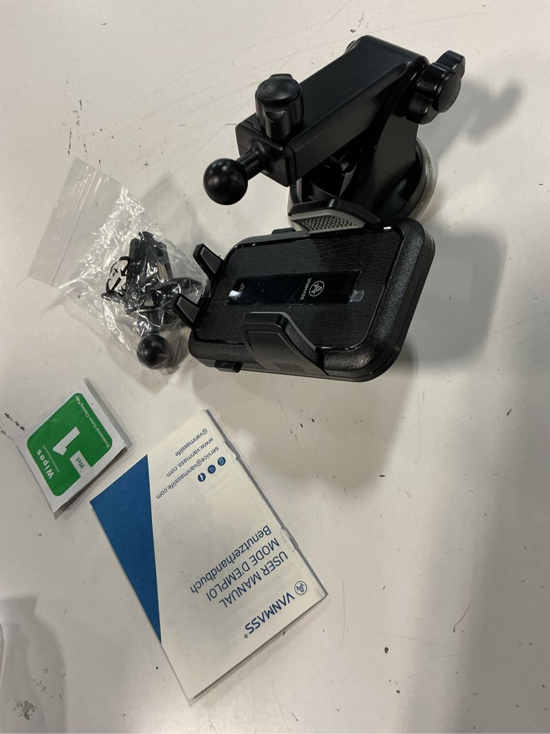 Condition photo showing Good Condition for vanmass 2026 car phone holder?military-grade strongest 90+lbs suction?phone holder for your car dashboard windshield vent cell phone mount truck stand cradle for iphone 17 pro max 16 15 14 13 android black