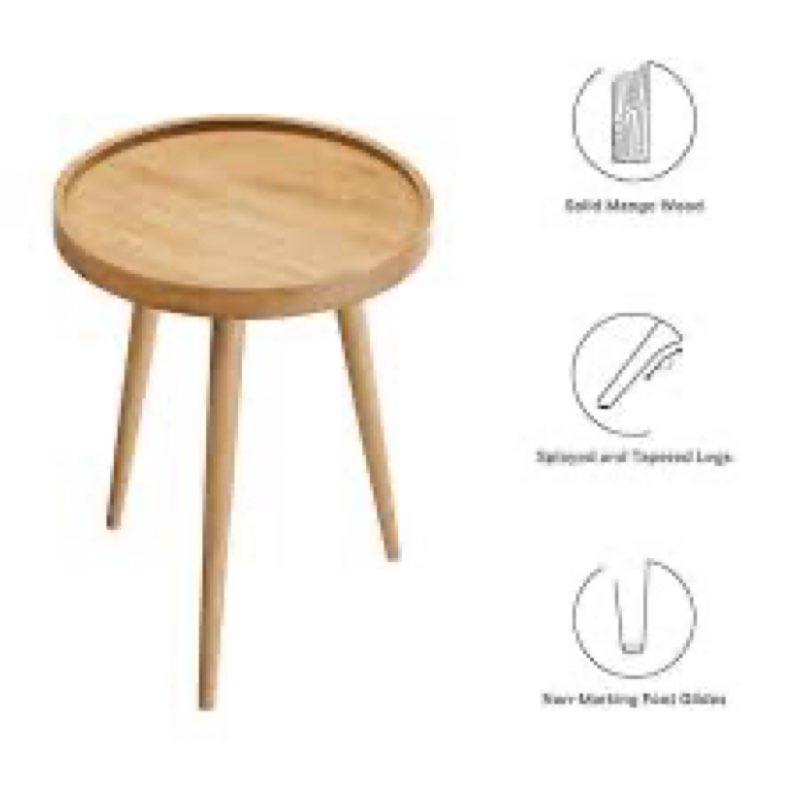 22*SJ001 wooden end table