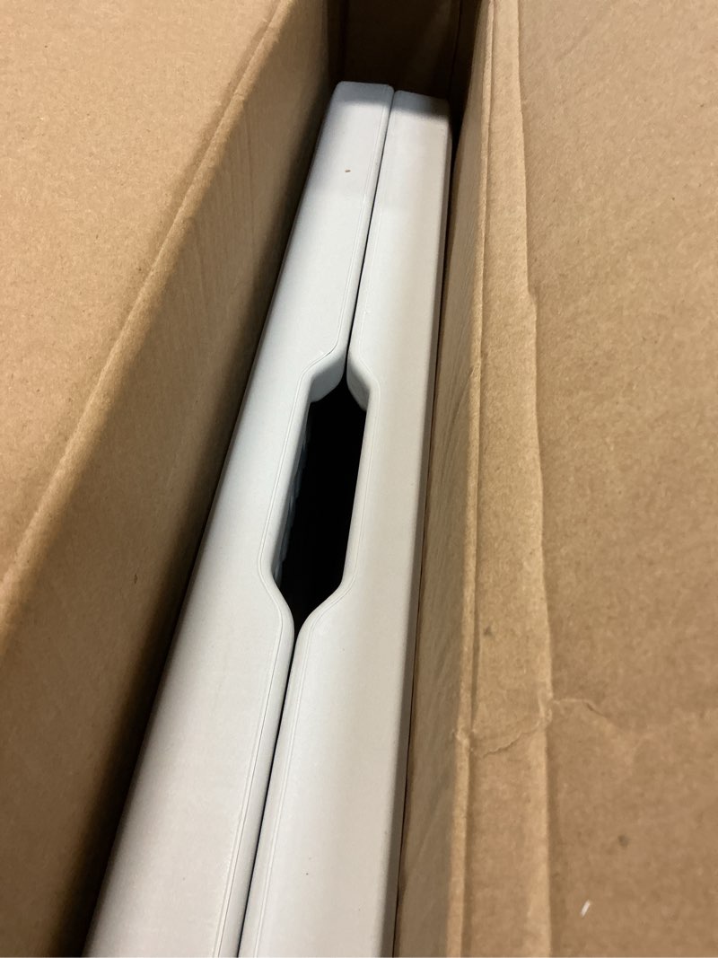 Condition photo showing Good Condition for Cosco 6ft Fold-in-Half Blow Molded Folding Table, Indoor/Outdoor, Comfort Handle, Lightweight Plastic Construction - White White 6ft Centerfold