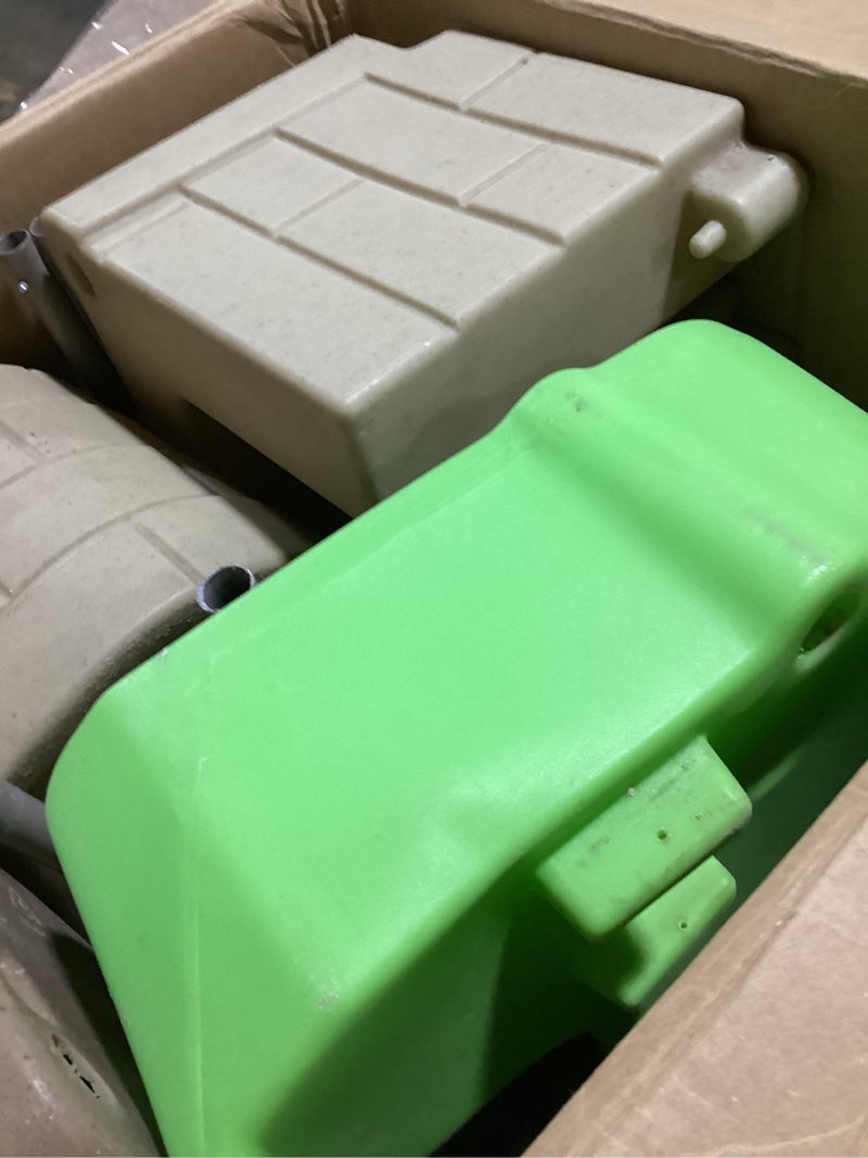 Condition photo showing As Is for step2 pump & splash shady oasis, tan, blue