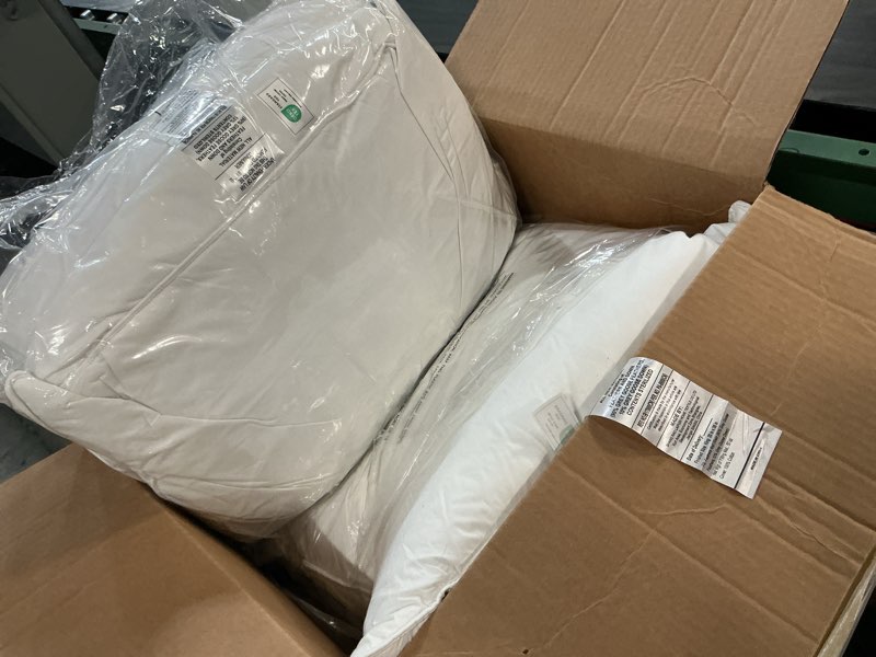 Condition photo showing Good Condition for bed pillows (pack of 2, white), 20x36 down alternative pillow, ultra soft king bed sleeping pillow, large rectangle pillow insert?stuffer rectangle insert for sofa bed couch (king (pack of 2))