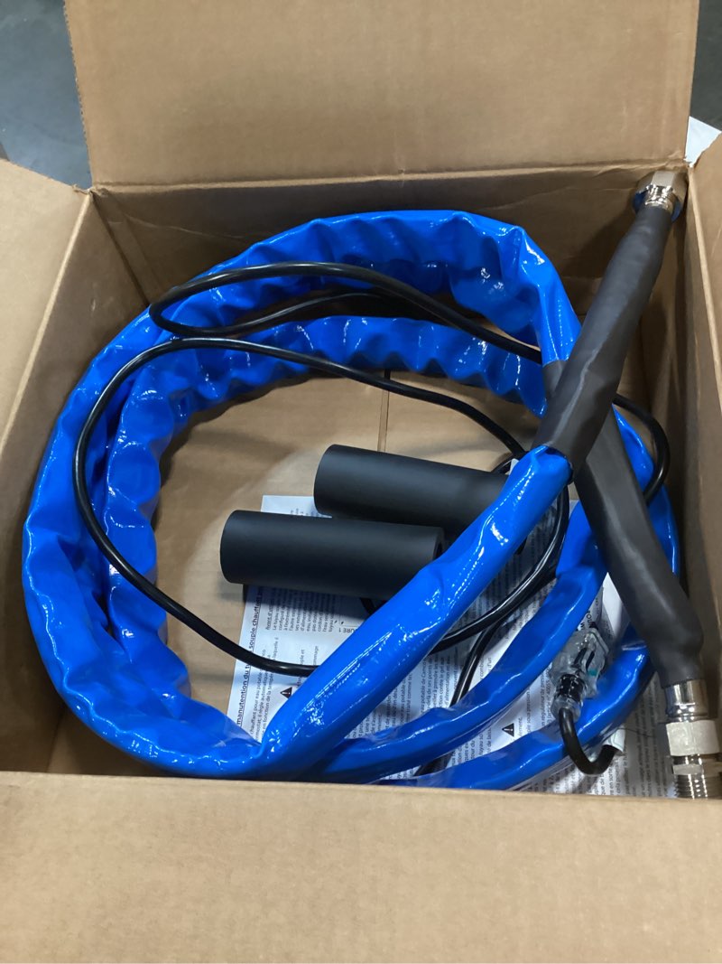Condition photo showing Good Condition for Camco 12-Foot Heated Drinking Water Hose | Features Water Line Freeze Protection Down to -20°F/-28°C & Energy-Saving Thermostat | Includes Adapter for Connection to Either End of Hose (22910)