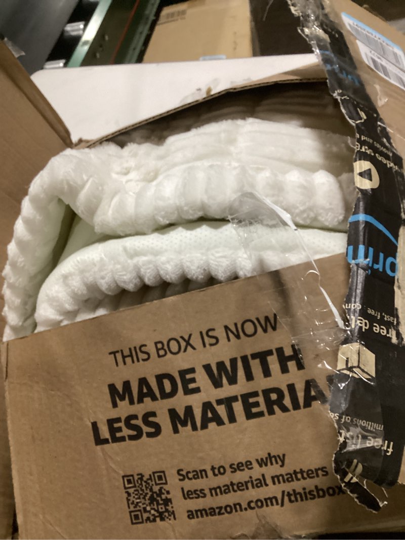 Condition photo showing As Is for Couch Cover for Dogs Washable, Fuzzy Pet Couch Covers for 3 Cushion Sofa Pet Friendly, Non Slip Sofa Cover (White, 27.6" x 82.7"/70 x 210cm) White 27.6" x 82.7"/70 x 210cm