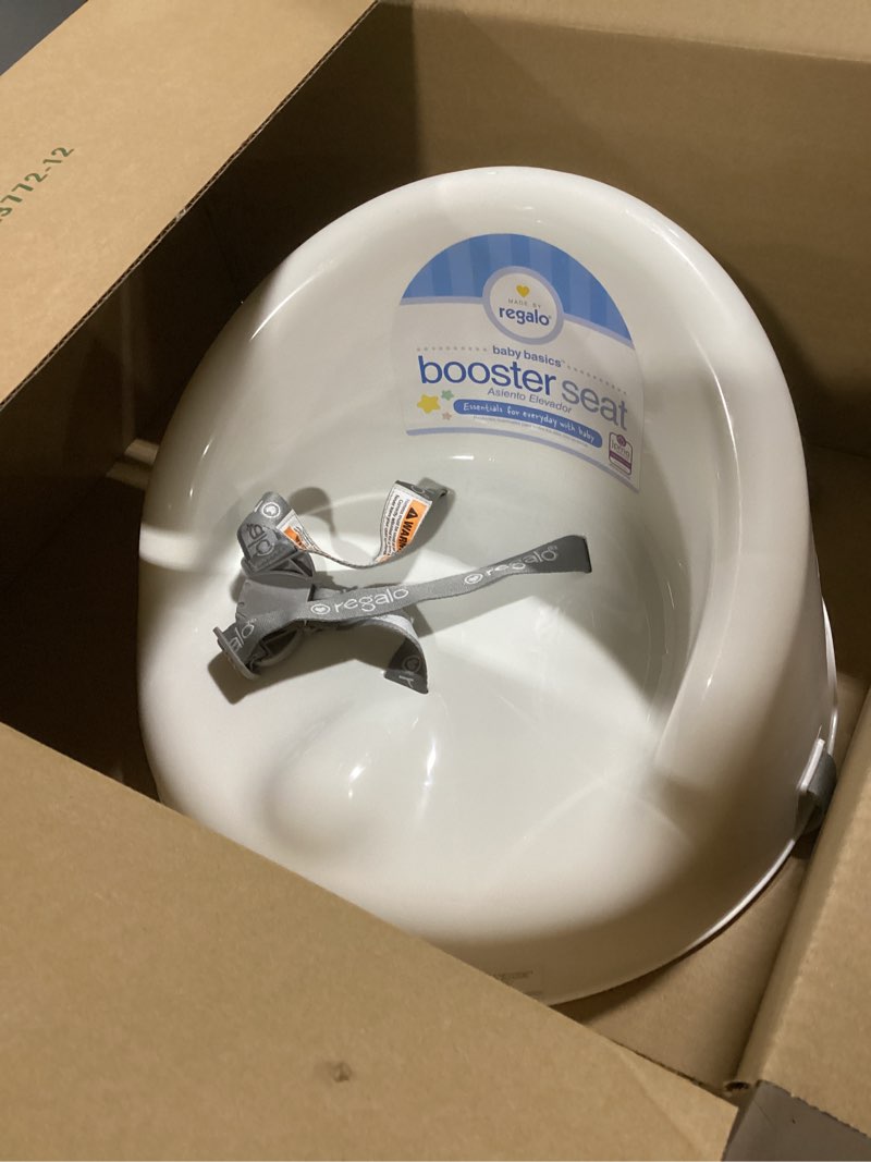 Condition photo showing Good Condition for  Similar to photo Ingenuity: ity by Ingenuity Simplicity Seat Easy-Clean Baby Booster Feeding Chair, 3-Point Harness, Washable Removable Straps - Grey