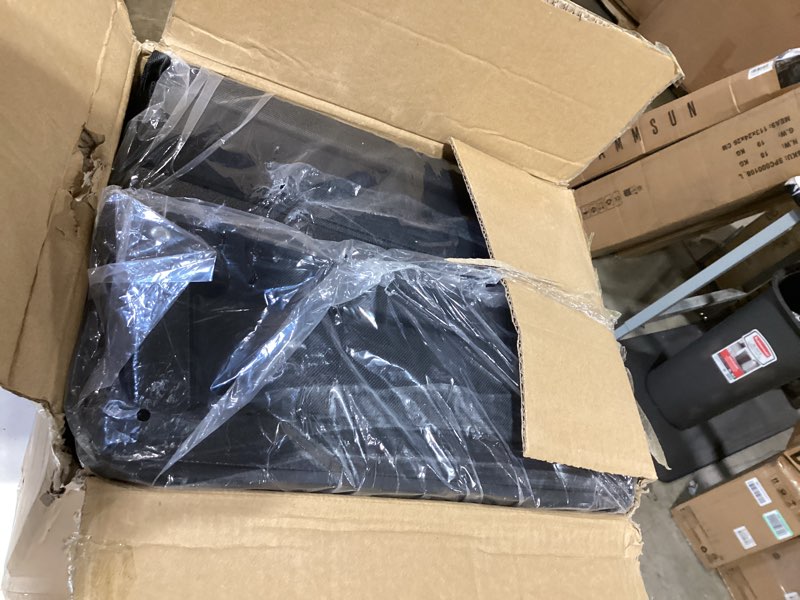 Condition photo showing Good Condition for sport beats stadium seats with back support bleacher chairs with back and cushion thick padded bleacher seats includes shoulder strap standard black 2