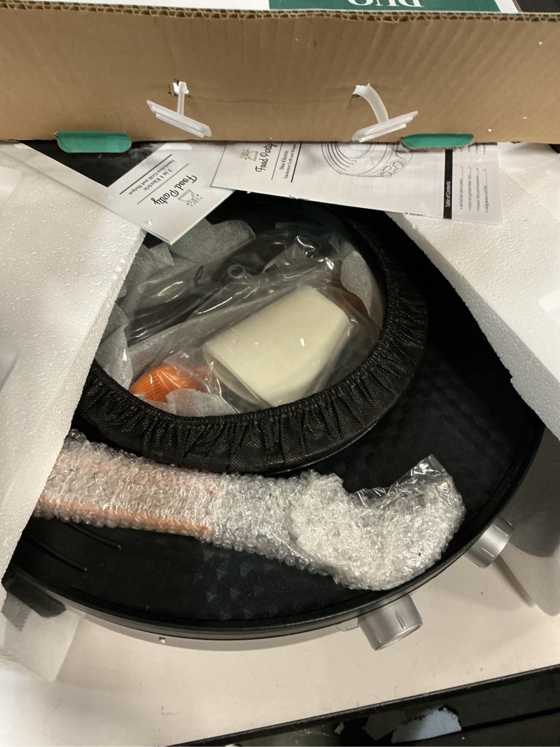 Condition photo showing As Is for Food Party Hot Pot Electric Korean BBQ Grill 2 in 1 Hotpot Smokeless Indoor Grill Removable Cooking Plate Easy Cleaning 110V 1800W Shabu Shabu Pot with Divider