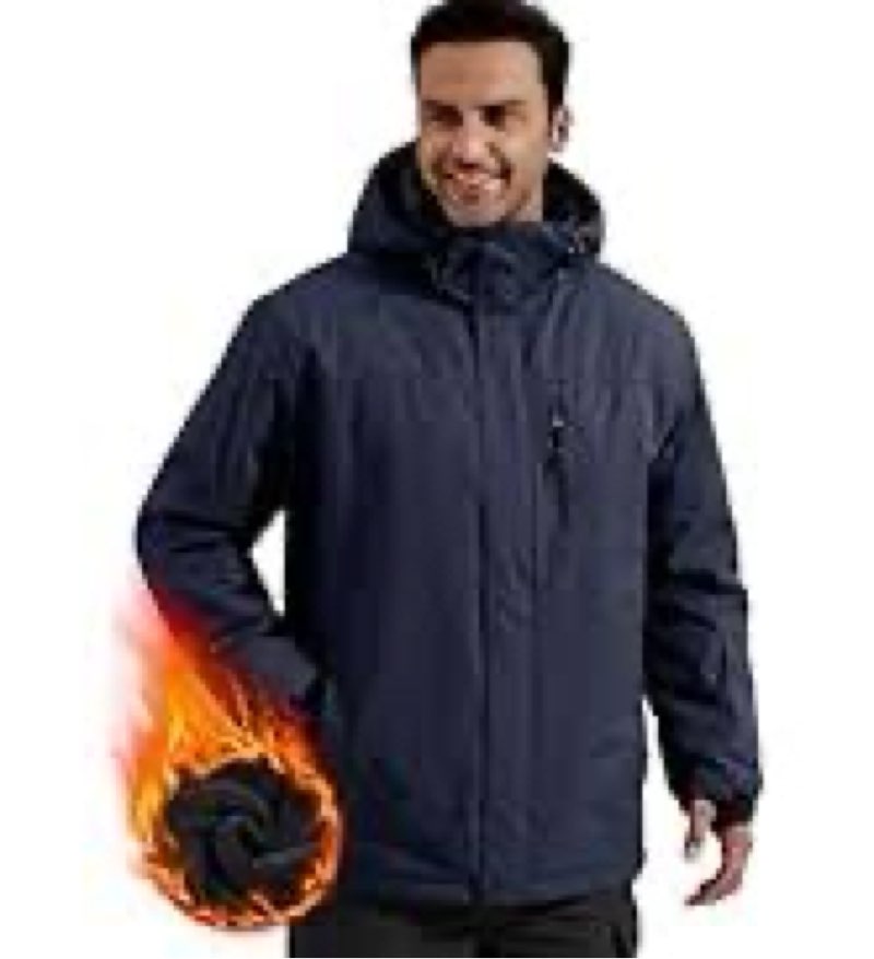 free soldier men's waterproof ski snow jacket fleece lined warm winter rain jacket with hood fully t