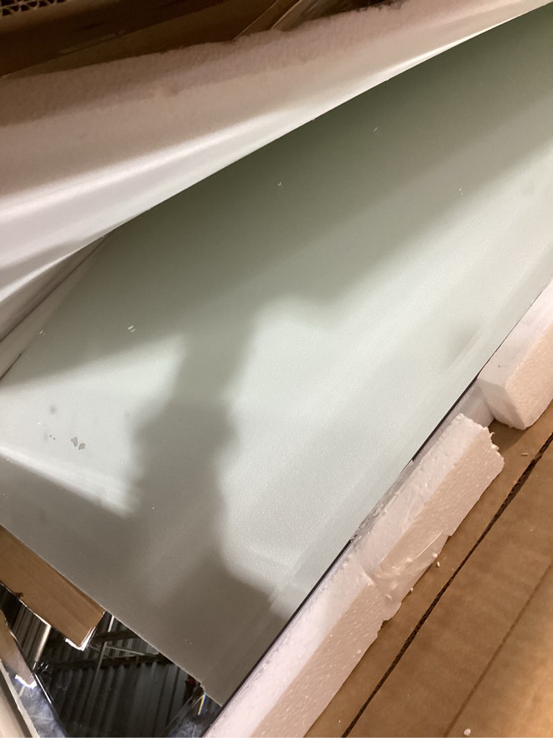 Condition photo showing Good Condition for VocalStar Frameless Bathroom Mirror, 24" x 36" Rectangle Wall Mirror with Beveled Edge, Modern Decorative Vanity Mirrored for Living Room, Entryway, Bedroom | 1/4-Inch Shatterproof Glass Rectangle 24"L x 36"W