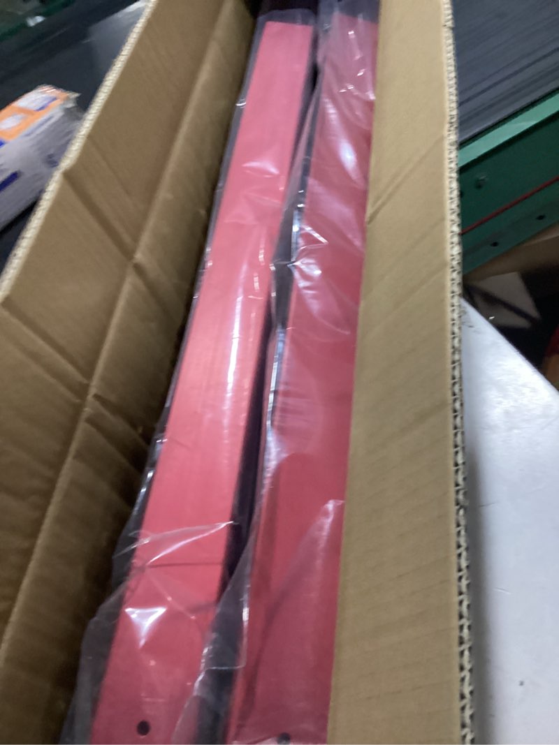 Condition photo showing New/Like New for 24.3 inch ski and snowboard rack for car roof, with tpv rubber padding and lock, fit 4 pairs of skis or 4 snowboards,mounting system fits for square/round/aero/oval cross bars, red red 24.3 inch