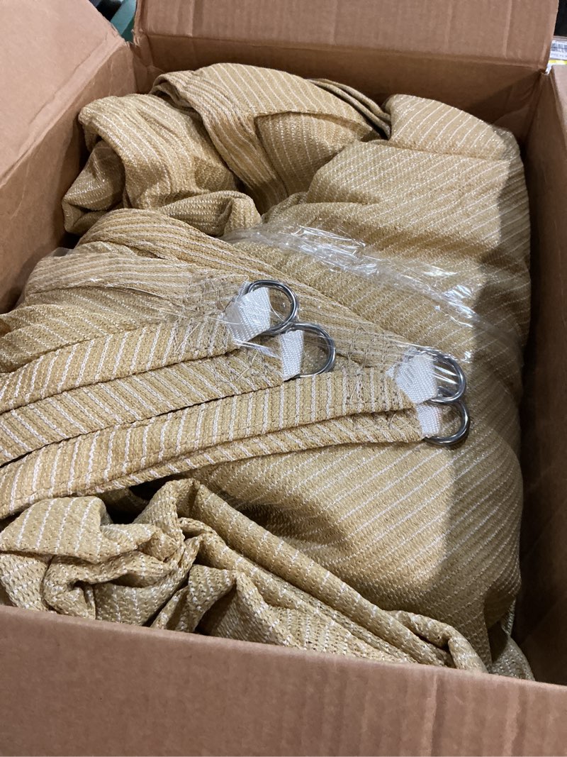 Condition photo showing Good Condition for ( similar)sunny guard sun shade sail 10' x 13' rectangle sand uv block sunshade for backyard yard deck patio garden outdoor activities and facility(we make custom size)