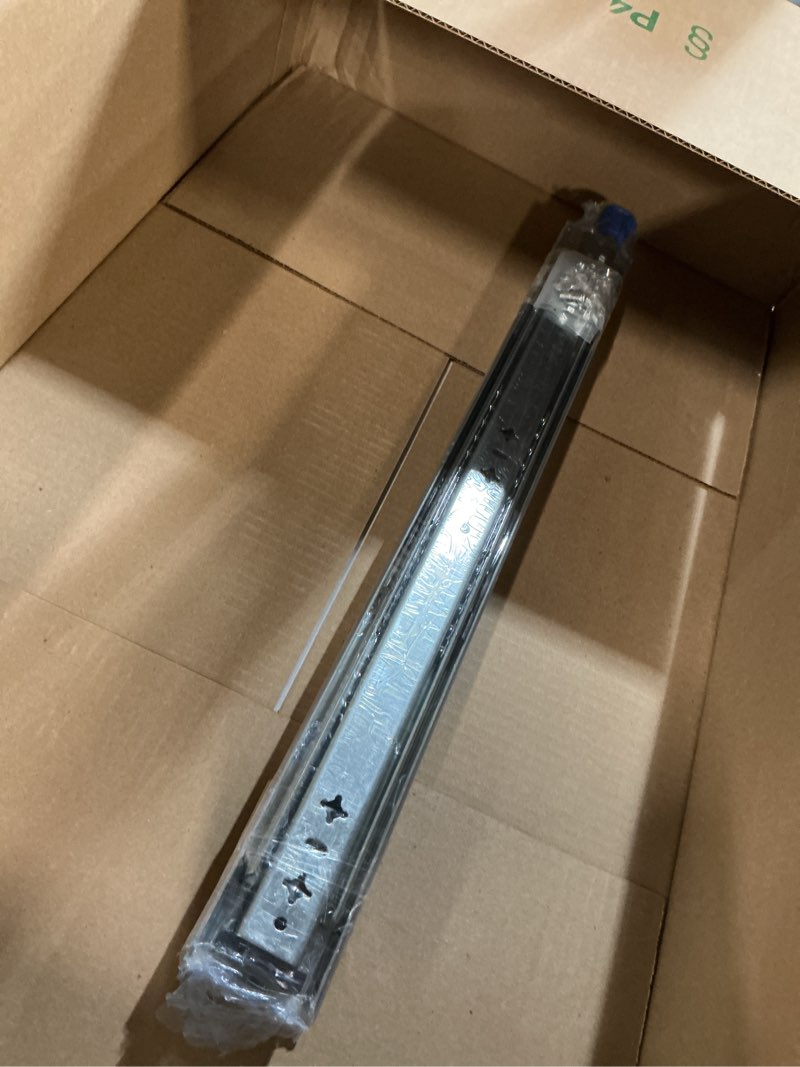 Condition photo showing As Is for Heavy Duty Locking Drawer Slides 20 Inch, Full Extension Drawer Slides with Lock, 250 lb Load Capacity,Side Mount Ball Bearing Industrial Locking Rail Silver 20" 20inch-525mm