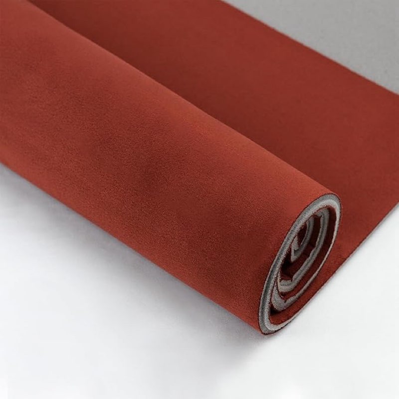 suede headliner fabric with foam backing - black suede headliner material for car/truck/suv/rv roof, home repair/diy headliner material automotive headliner fabric (burgundy