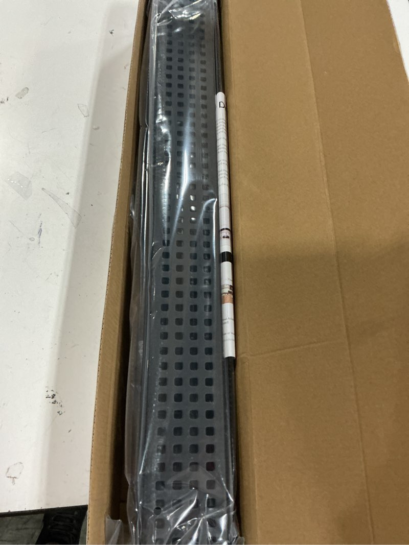 Condition photo showing New/Like New for webang 24 inch linear shower drain rectangular floor drain with accessories square hole pattern cover grate removable sus304 stainless steel cupc certified matte black matte black 24 inch