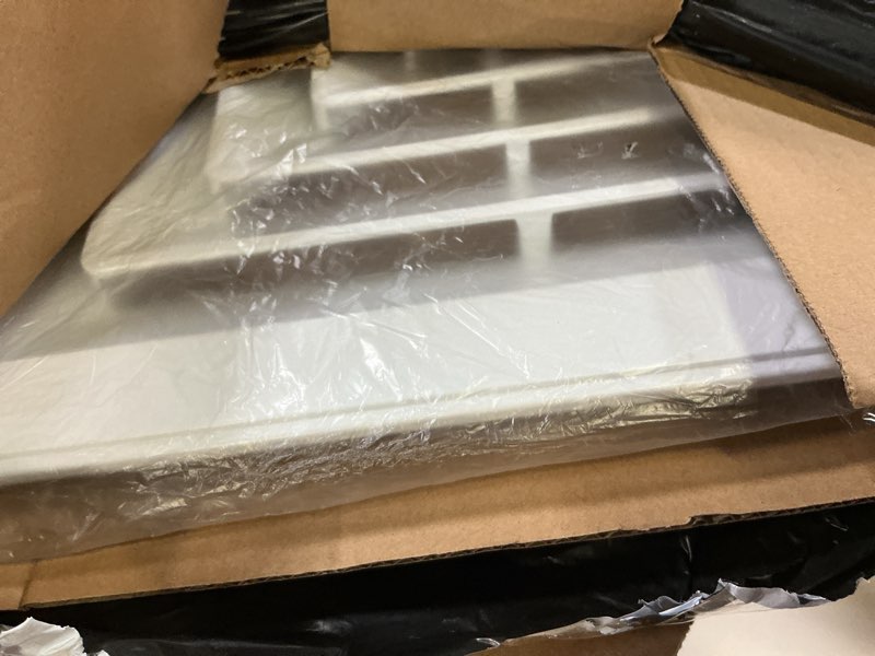 Condition photo showing Good Condition for patikil square air vent cover 16 x 16 inch, 1pcs plastic air return grille sidewall or ceiling air diffuser for home office bathroom kitchen toilet ventilation, white 15.7 x 15.7 inch