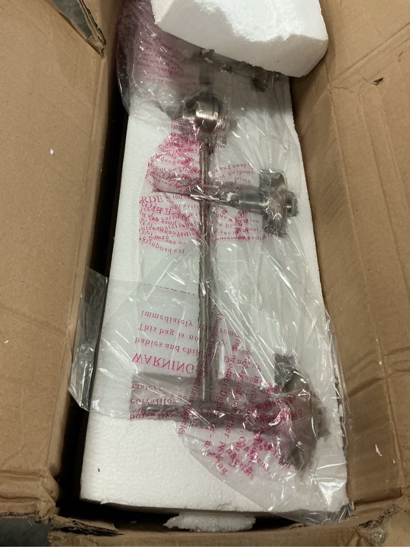 Condition photo showing Good Condition for xidane 42.25" 5-light linear chandelier brushed nickel finish - elegant metal ceiling light for indoor spaces