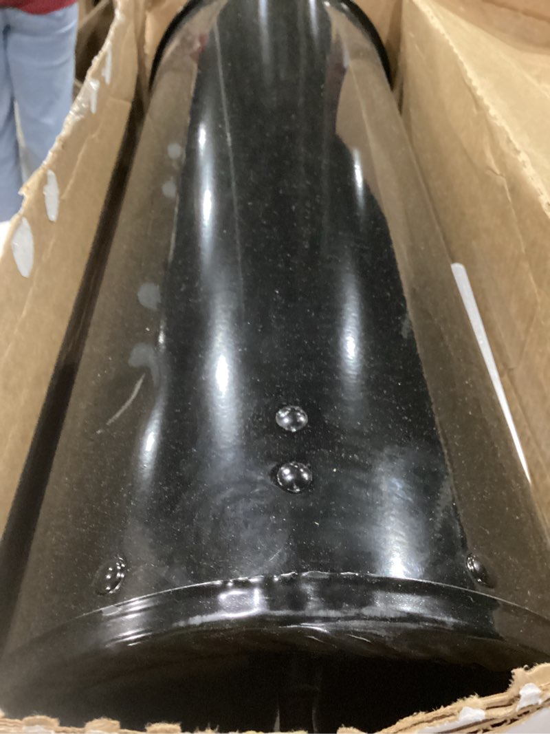 Condition photo showing As Is for architectural mailboxes edwards post mount mailbox black