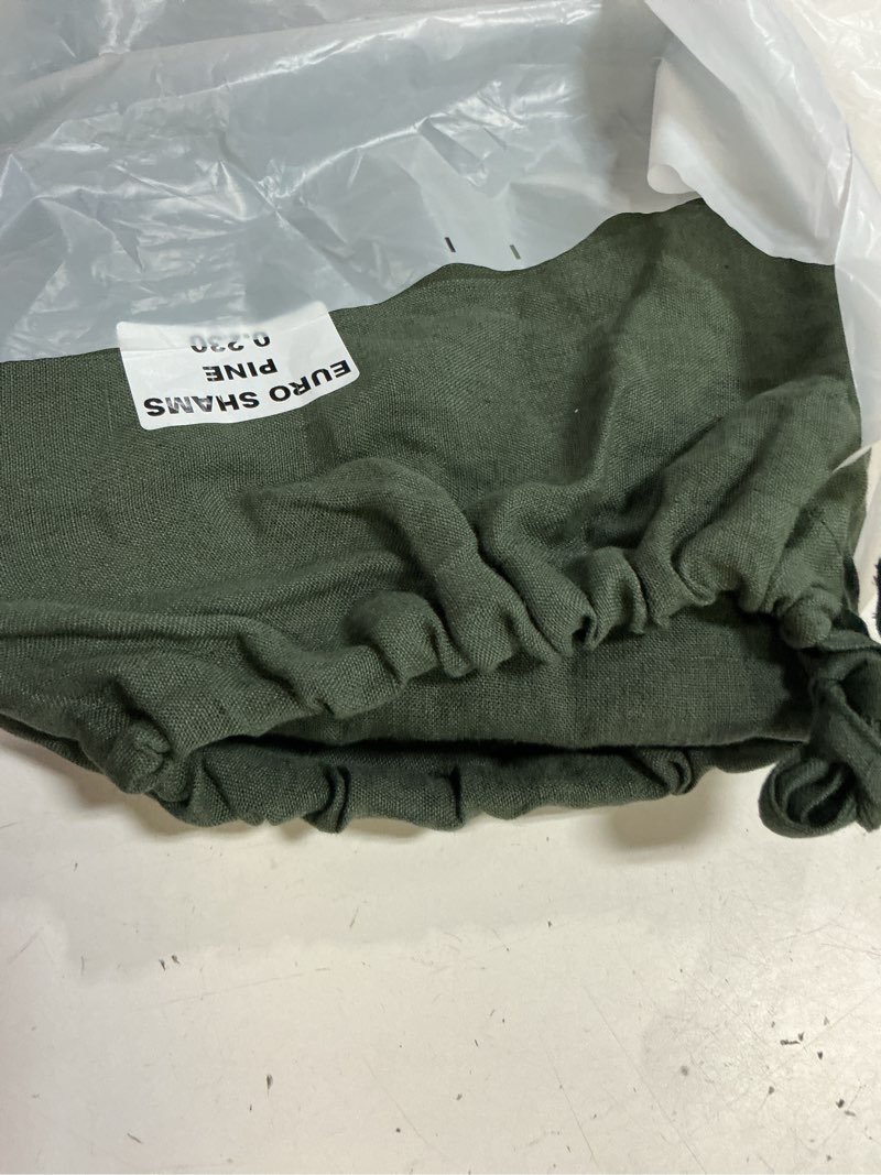 Condition photo showing New/Like New for european linen euro sham, euro, pine