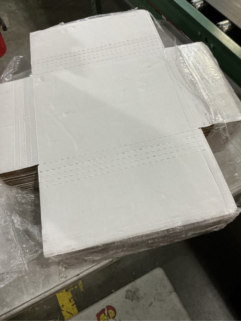 Condition photo showing Good Condition for box usa bm17114 17 1/8"l x 11 1/8"w x 4"h, white (pack of 50)