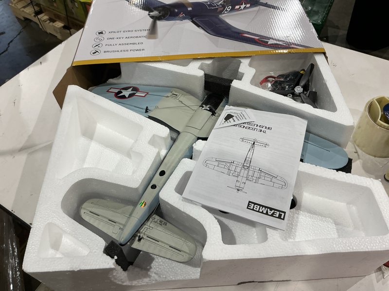 Condition photo showing Good Condition for leambe brushless 4 channel rc plane f4u corsair 500mm remote control airplane fighter rtf with 6-axis gyro, 3 modes & aerobatics for beginners & adults extra large