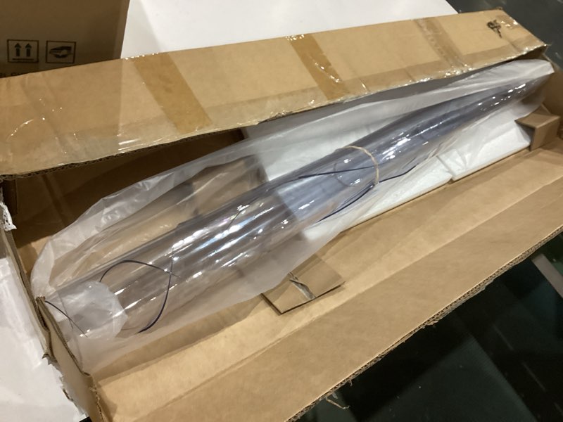 Condition photo showing Good Condition for etechmart clear round table cover protector 42'', 2.0mm thick vinyl waterproof transparent protector, non-slip heat resistant clear plastic cover for coffee table hard floor 2.0mm clear dia. 42 inches (round)