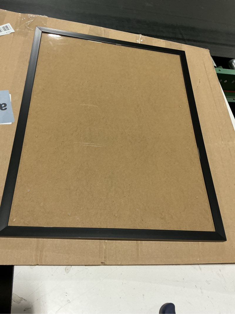 Condition photo showing Good Condition for upsimples 18x24 picture frame, display pictures 16x20 with mat or 18 x 24 without, wall hanging poster frames, black, 1 pack