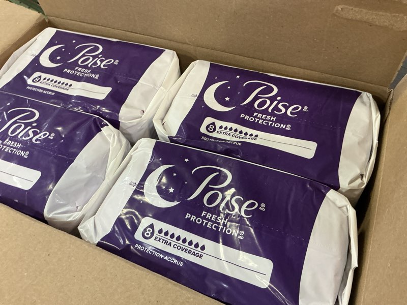 Condition photo showing New/Like New for Poise Incontinence Bladder Control Pads Overnight Fresh Protection Ultimate Absorbency - 96ct