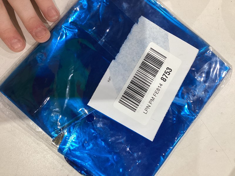 Condition photo showing As Is for Blue Star Foil Balloons, 18 Inch Royal Blue Silver Stars Shape Mylar Helium Balloons 12 Pcs Large Light Blue Silver Pentagram Balloons Party Decoration for Birthday Graduation Baby Shower