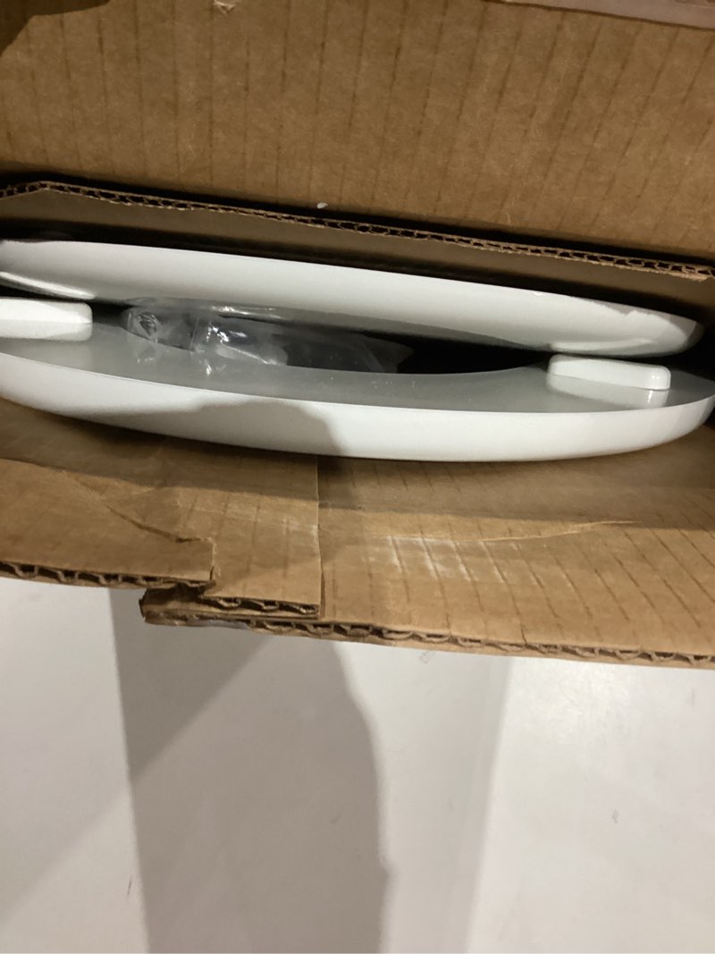 Condition photo showing Good Condition for MAYFAIR 844BN 000 Toilet Seat with Brushed Nickel Hinges will Never Come Loose, ROUND , White, 1 Pack - ROUND Round Brushed Nickel Hinge