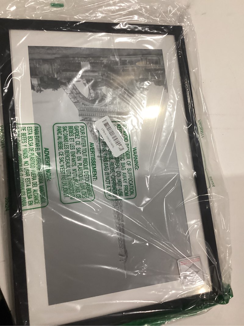 Condition photo showing New/Like New for upsimples 11x17 Picture Frame, Display Pictures 9x15 with Mat or 11 x 17 Without, Wall Hanging Poster Frames, Black, 1 Pack Black 11x17