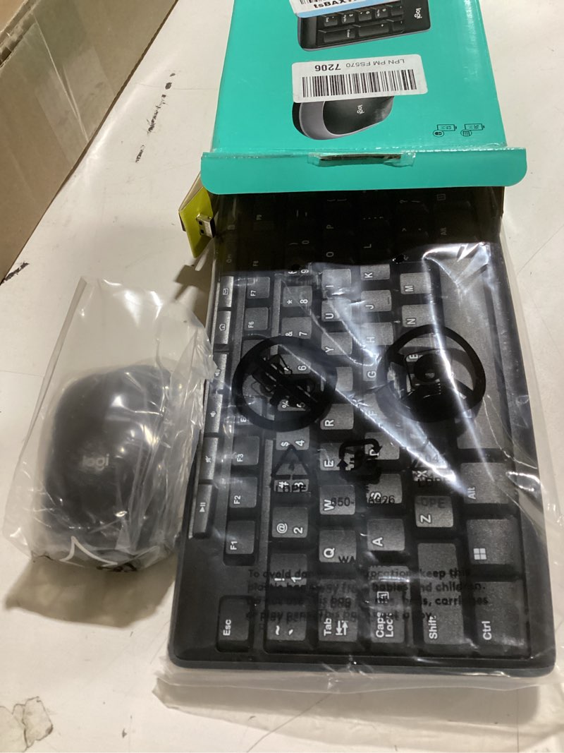 Condition photo showing Good Condition for Logitech MK270 Wireless Keyboard and Mouse Combo for Windows, 2.4 GHz, 8 Multimedia Keys, PC, Laptop, Wireless Keyboard Compact Mouse Combo - Black Black 1 Pack Combo