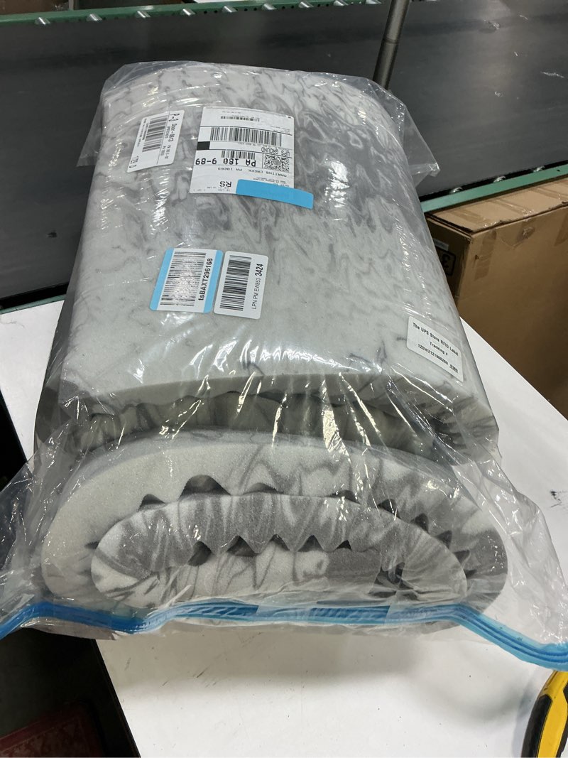Condition photo showing Good Condition for SINWEEK Mattress Topper Memory Foam Mattress Topper 2 Inch Queen Soft Mattress Pad for Pressure Relief, 5-Zone Design, CertiPUR-US Certified, Gray Queen 2 Inch-Gray( only foam) 