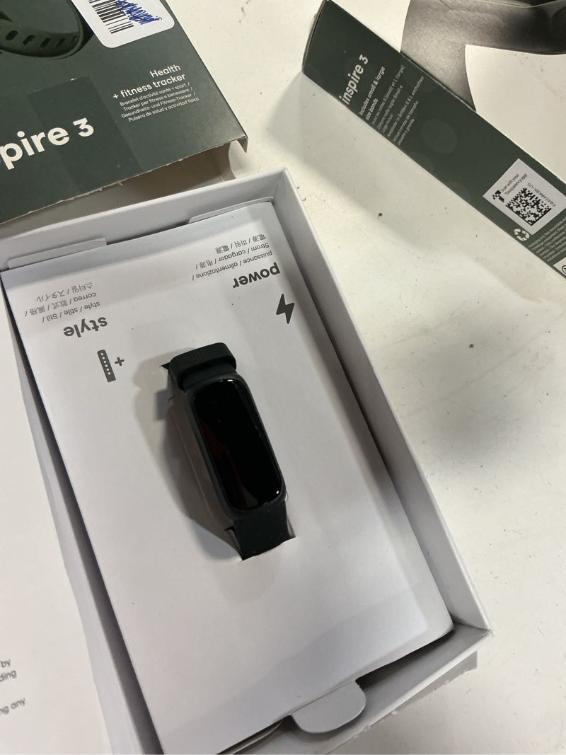 Condition photo showing Good Condition for fitbit inspire 3 health &-fitness-tracker with stress management, workout intensity, sleep tracking, 24/7 heart rate and more, midnight zen/black one size (s & l bands included) black/midnight zen