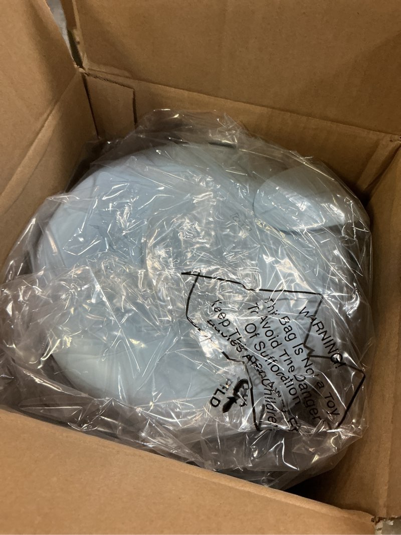 Condition photo showing Good Condition for Glad Small Trash Can, 1.2 Gallon | Round Stainless Steel Garbage Bin with Soft Close Lid & Step Foot Pedal | Metal Waste Basket with Removable Inner Bucket, Blue