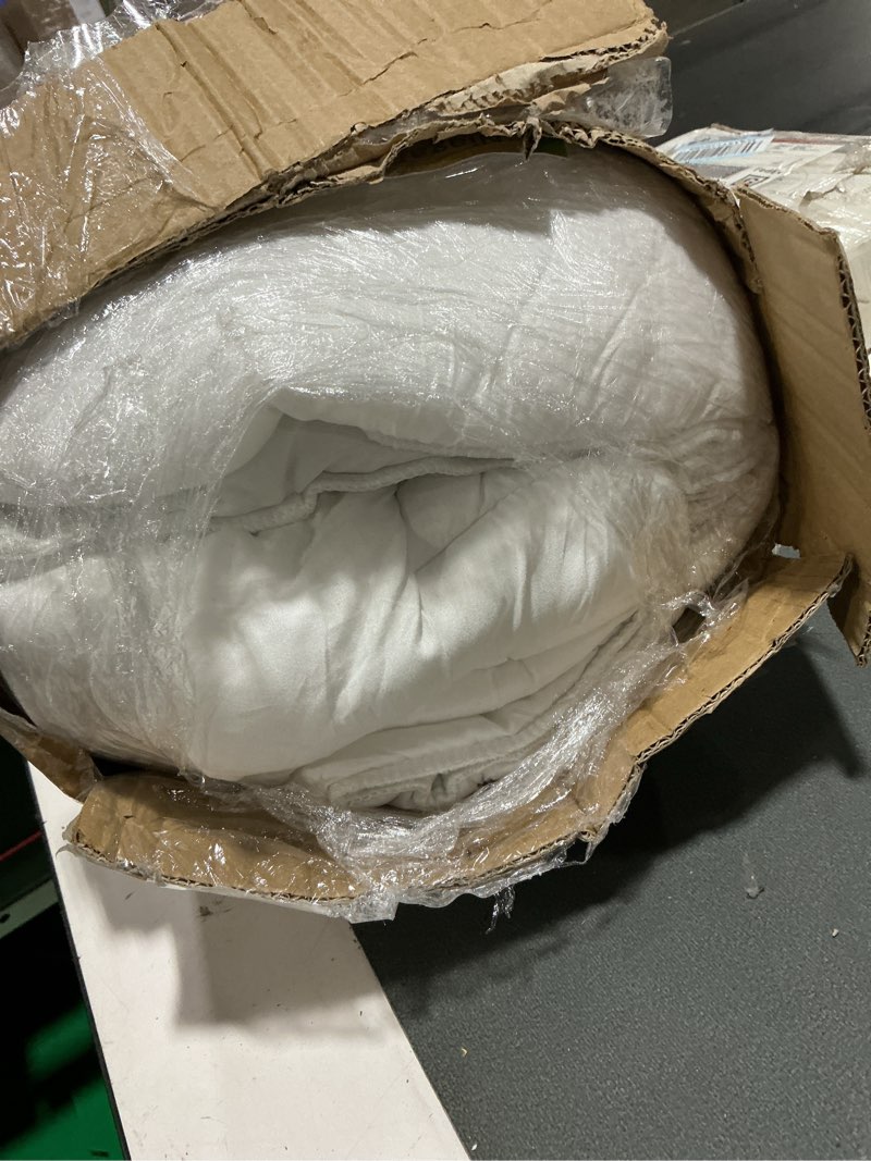Condition photo showing Good Condition for (similar too) ultra soft queen mattress topper - cloud-like mattress pad for back pain relief - breathable cooling material for hot sleepers, white white queen